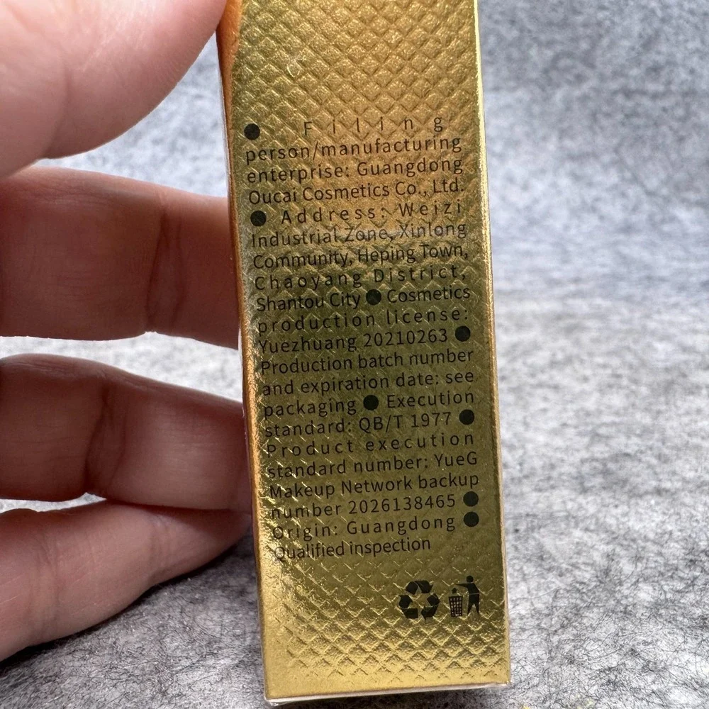 Vardis Maydy Crystal Thermo Changing Lipstick Gold Foil Crystal Warm Changing